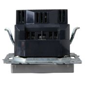 Штепсельная розетка встраиваемая IEK BRITE 16А BR-R14-16-U22-018-K47 РЮш11-1-БрА с з/к и шторками с USB A+C 18Вт алюминий