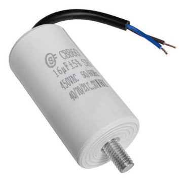 конденсатор пусковой CBB60 16uF 450V 5% WIRE+SCREW