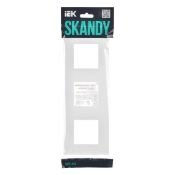Рамка пластик 3 поста IEK SKANDY SK-M32-K01 SK-F03W арктический белый