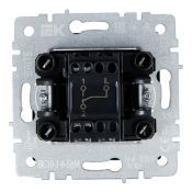 Выключатель встраиваемый одноклавишный проходной IEK BRITE BR-V12-0-10-K35 ВС10-1-6-БрМ маренго