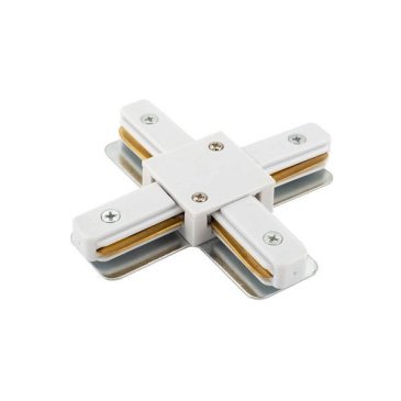 Соединитель для однофазного шинопровода SOLID X-образный TR1104-WH встраиваемый белый