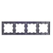 Рамка пластик 4 поста IEK BRITE BR-M42-K45 РУ-4-БрТБ бронза