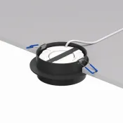 Встраиваемый светильник без лампы DENKIRS FLAT DK2090-BK GX53 черный круглый