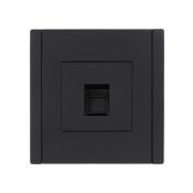 Розетка встраиваемая компьютерная IEK FORTE&PIANO RJ45 кат.5E FP132 черный FP-K10-1-K02
