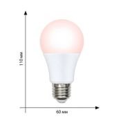 светодиодная лампа для птицеводства А60 9W UL-00003189 LED-A60-9W/SCEP/E27/FR/DIM IP65 PLO65WH диммируемая