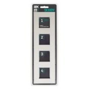 Рамка металлическая 4 поста IEK SKANDY SK-M42-M-K23 SK-F34S серебряный