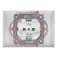 Штепсельная розетка встраиваемая двойная IEK SKANDY 16А SK-R21-16-K01-F SK-R08W без з/к без шторк в сборе арктический белый