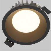 Встраиваемый светильник  10W  DL055-10W2.7-3-4K-B Окно/Okno 230V IP44 с переключателем цветовой температуры круглый чёрный