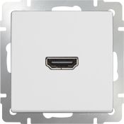 Розетка встраиваемая HDMI  WERKEL  WL01-60-11 / W1186001 белый
