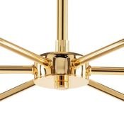 Люстра подвесная Lightstar без лампы 816067 DUMO 6х40W E14 черный/золото