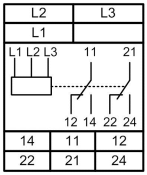 УДАЛЕНО Реле напряжения и контроля фаз РКФ-М05-2-15 AC380В