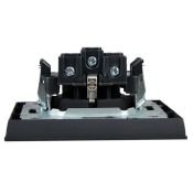 Штепсельная розетка встраиваемая IEK BRITE 16А BR-R14-16-K53-F РСР14-1-0-БрГ с з/к и шторками в сборе графит