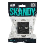 Розетка встраиваемая комбинированная IEK SKANDY SK-AF20-O-K48 SK-A13T TV+SAT титан