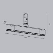 Трековый светильник 10W Белый теплый TR203-1-10W3K-S-B Точки/Points Rot Flexity 3000К чёрный