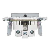 Штепсельная розетка встраиваемая IEK SKANDY 16А SK-R11-16-K50 SK-R05N с з/к без з/ш металл никель