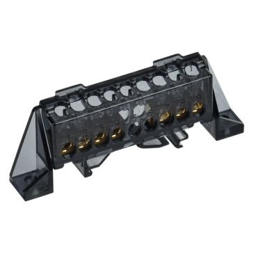Шина N "ноль" в комбинированном DIN-изоляторе "Стойка" 6х9-(3+4)-Ч TF-NN10-34-DP-K02 TEKFOR IEK