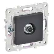 ТВ-розетка встраиваемая оконечная IEK SKANDY SK-A10-O-K48 SK-A12T титан