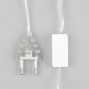 гирлянда НИТЬ Белый теплый с насадками «Клубки бело-зелёные» прозрачная нить, 20 LED, 5м IP20  220 В