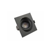 Встраиваемый светильник без лампы DENKIRS ROTO DK2121-BK GU10 черный квадратный