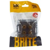 Розетка встраиваемая аудио IEK BRITE BR-S40-K45 РА10-БрТБ бронза