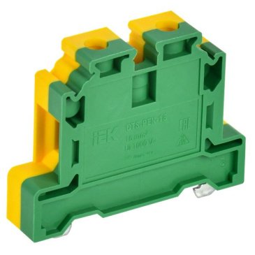 Колодка клеммная CTS-PEN заземляющая 16мм2 желто-зеленая YCT11-00-K52-016 IEK