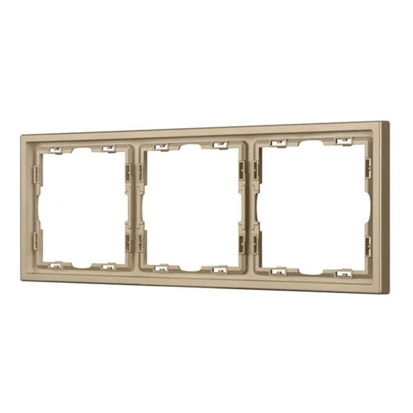 Рамка пластик 3 поста Arlight FRM-NOBE-SFPL-3-GD 054221 золото