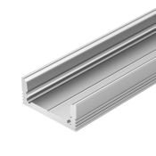 алюминиевый профиль S-LUX с экраном SL-SLIM-H7-2000 ANOD+OPAL 036834