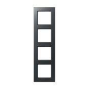 Рамка 4 поста JUNG A5584BFANM антрацит 85х298мм Рамка 4 поста JUNG A5584BFANM антрацит 85х298мм