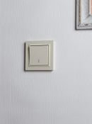 Выключатель встраиваемый одноклавишный проходной с подсветкой IEK BRITE BR-V12-1-10-K10 ВС10-1-7-БрКр бежевый