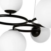 Люстра подвесная Lightstar без лампы 815097 GLOBO 9х40W G9 белый/черный