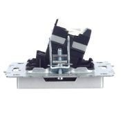Розетка встраиваемая компьютерная IEK BRITE BR-K10-1-K47 РК10-БрА RJ45 кат.5E алюминий