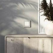 Выключатель встраиваемый двухклавишный с подсветкой сенсорный с Wi-Fi WERKEL W4523641 дымчатый