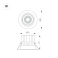 Встраиваемый светильник  12W Белый дневной 057951 MS-VORTEX-BUILT-R90 (BK-BK, 40 deg, 230V) IP20 поворотный круглый черный