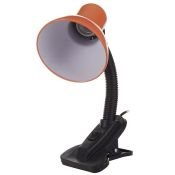 светильник настольный без лампы TLI-202  E27 02153 на прищепке оранжевый