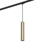 Трековый светильник однофазный  15W SOLID TUBE DK6210-BG под лампу GU10 IP20 на шинопровод золотой