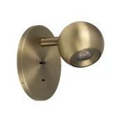 светильник  6W Белый теплый 058483 SP-OTTORI-WALL-CHARGE (WH, 30 deg, 230V, USB-C) круглый накладной бронза