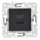 Розетка встраиваемая компьютерная IEK SKANDY SK-K10-1-K02 SK-K01Bl RJ45 кат.5E черный