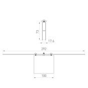 Коннектор прямой ALT-LINEAIR-FLAT-CON-I-2094 (ANOD) 030293