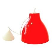 Подвесной светильник без лампы НСБ 21-60-042 1x15W E27 фигурный белый/красный