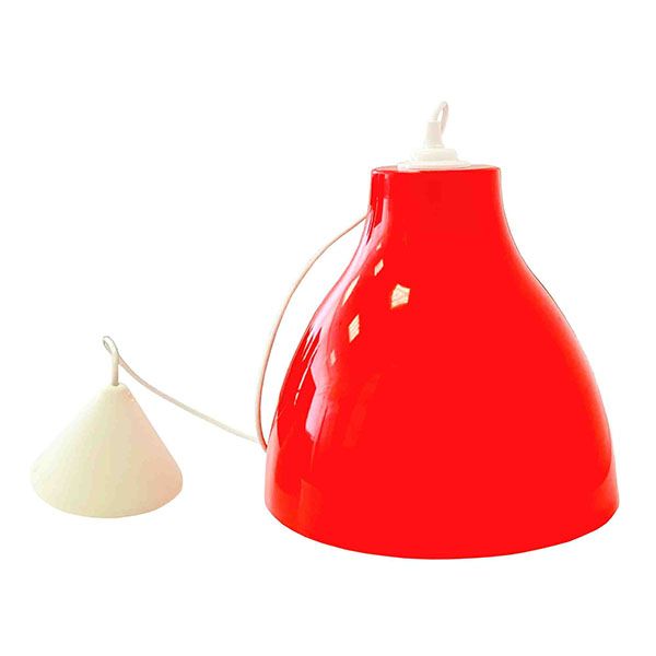 Подвесной светильник без лампы НСБ 21-60-042 1x15W E27 фигурный белый/красный