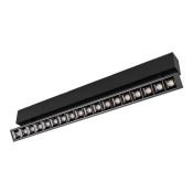 Магнитный трековый светильник 18W Белый теплый MAG-LASER-FOLD-45-S480 15deg  24V на магнитный шинопровод черный 026978