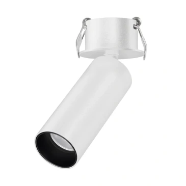 Встраиваемый светильник   7W Белый теплый 049903 SP-NUANCE-BUILT-FLAP-R35 36deg 220V IP40 поворотный цилиндр белый/черный