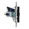 Розетка встраиваемая комбинированная IEK SKANDY SK-AK20-2-K02 SK-A15Bl TV+RJ45 кат.6 черный