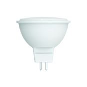 светодиодная лампа рефлектор JCDR GU5.3  Белый теплый  5W UL-00008838 LED-MR16-5W-3000K-GU5.3-FR-SLS 12V Volpe Optima