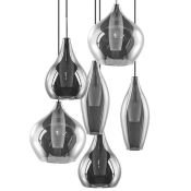 Люстра подвесная Lightstar без лампы 803067 PENTOLA 6х25W G9  хром/дымчатый