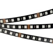Светодиодная лента RGB 5060 24V 21W/m  84Led/метр 021759  RT 2-5000 3X  LUX (чёрная плата)