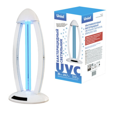Светильник с озоновой ультрафиолетовой бактерицидной лампой UL-00007265 UGL-T02A-36W/UVCB WHITE 220V IP20 белый