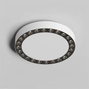 Накладной светильник  36W Белый дневной DENKIRS DUAL DK2841-WB 230V круглый белый/черный