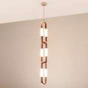 Подвесной светильник  10W Белый дневной 047888 SP-AMPIRIUS-HANG-H881-L120-10W MIX (BRASS, 360 deg, 230V) IP20 медь
