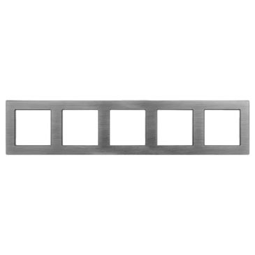 Рамка металлическая 5 постов Arlight PRESTO 043864 FRM-PRESTO-ALS-5-GR серая